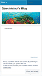 Mobile Screenshot of djeecintalaut.wordpress.com