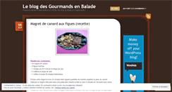 Desktop Screenshot of lesgourmandsenbalade.wordpress.com