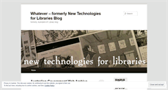Desktop Screenshot of newtechnologiesinterestgroup.wordpress.com