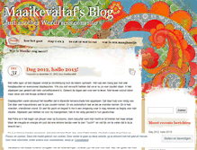 Tablet Screenshot of maaikevaltaf.wordpress.com