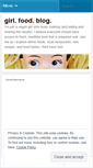 Mobile Screenshot of girlfoodblog.wordpress.com