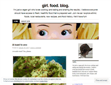 Tablet Screenshot of girlfoodblog.wordpress.com