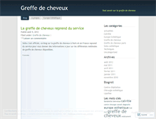 Tablet Screenshot of greffedecheveux.wordpress.com