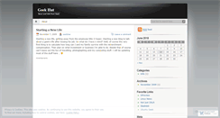 Desktop Screenshot of geekhut.wordpress.com
