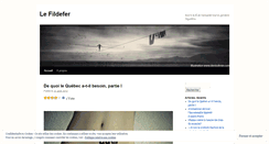 Desktop Screenshot of lefildefer.wordpress.com