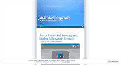 Desktop Screenshot of justinbieberprank.wordpress.com