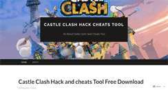 Desktop Screenshot of castleclashhackcheatstool.wordpress.com