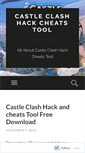 Mobile Screenshot of castleclashhackcheatstool.wordpress.com
