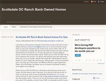 Tablet Screenshot of bankownedhomesforsaleinscottsdaledcranch.wordpress.com