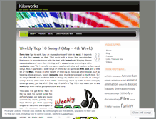 Tablet Screenshot of kikoworks.wordpress.com