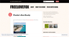 Desktop Screenshot of freelovefox.wordpress.com