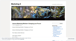 Desktop Screenshot of marketingx.wordpress.com