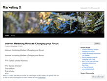 Tablet Screenshot of marketingx.wordpress.com
