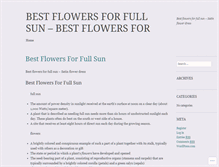 Tablet Screenshot of bestflowersforfullsunrtql.wordpress.com