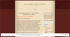 Desktop Screenshot of mzgamble.wordpress.com