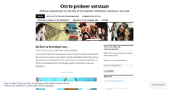 Desktop Screenshot of gelowigenondersoekend.wordpress.com
