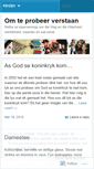 Mobile Screenshot of gelowigenondersoekend.wordpress.com