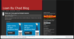 Desktop Screenshot of loanbychad.wordpress.com