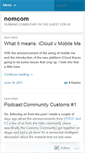 Mobile Screenshot of nomcom.wordpress.com