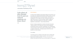 Desktop Screenshot of kerq279ywi.wordpress.com