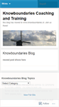 Mobile Screenshot of knowboundaries.wordpress.com