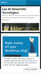 Mobile Screenshot of leydedesarrollotecnologico.wordpress.com