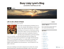 Tablet Screenshot of busylizzylynn.wordpress.com