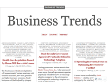 Tablet Screenshot of businesstrends.wordpress.com