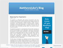 Tablet Screenshot of matthewsluke.wordpress.com