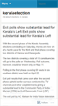 Mobile Screenshot of keralaelection.wordpress.com