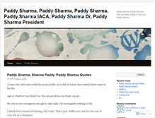 Tablet Screenshot of paddysharma.wordpress.com