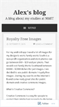 Mobile Screenshot of alexsnmitblog.wordpress.com