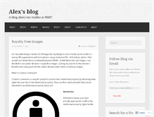 Tablet Screenshot of alexsnmitblog.wordpress.com