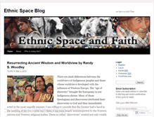 Tablet Screenshot of ethnicspace.wordpress.com