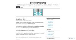 Desktop Screenshot of bostonshopdrop.wordpress.com