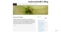 Desktop Screenshot of ambernicholls.wordpress.com
