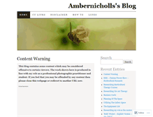 Tablet Screenshot of ambernicholls.wordpress.com