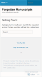 Mobile Screenshot of fmanuscripts.wordpress.com