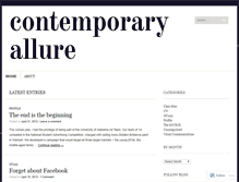 Tablet Screenshot of contemporaryallure.wordpress.com