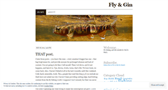 Desktop Screenshot of flyandgin.wordpress.com