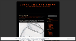 Desktop Screenshot of doingtheartthing.wordpress.com