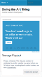 Mobile Screenshot of doingtheartthing.wordpress.com
