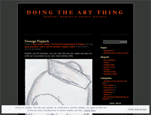 Tablet Screenshot of doingtheartthing.wordpress.com