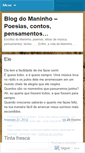 Mobile Screenshot of maninhoonline.wordpress.com