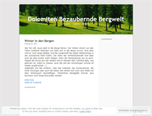 Tablet Screenshot of dolomiten.wordpress.com