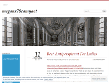 Tablet Screenshot of meganx78camyaet.wordpress.com