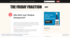 Desktop Screenshot of fridayfraction.wordpress.com