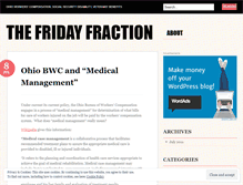 Tablet Screenshot of fridayfraction.wordpress.com