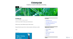 Desktop Screenshot of clicketyclak.wordpress.com