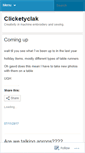 Mobile Screenshot of clicketyclak.wordpress.com